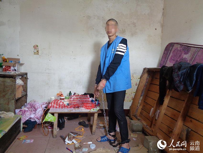 犯罪嫌疑人指认现场.(警方供图)