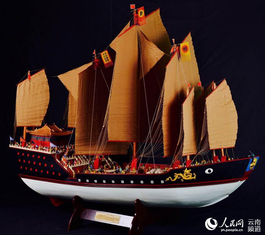 昆明匠人历时数年复活郑和下西洋船队 208艘
