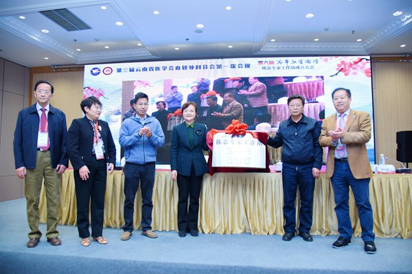 10月24日，雲南省第一人民醫院“陳忠專家工作站”揭牌成立。（供圖）