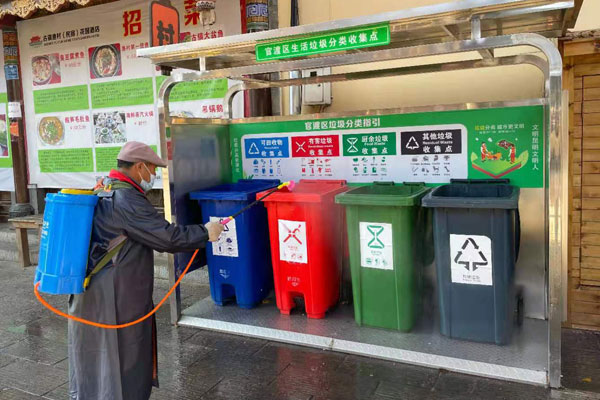 官渡區深入推進“常消毒”專項行動。攝影：熊艷琳