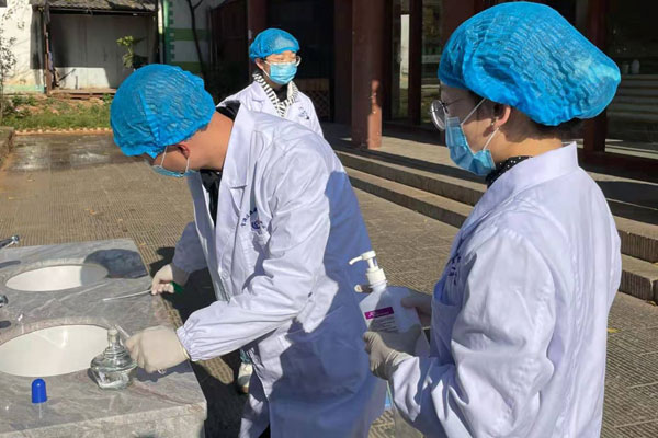 官渡區深入推進“常消毒”專項行動。攝影：熊艷琳