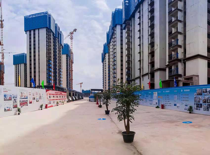 建筑垃圾减量化。李义贤摄