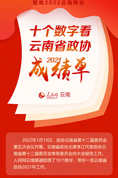 十个数字看云南省政协2021年“成绩单”