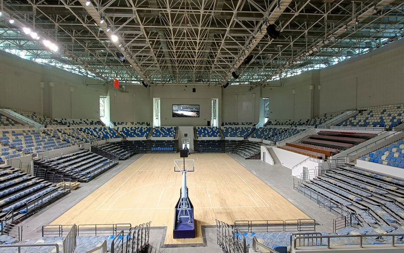 雲南第十六屆運動會籃球館。李春麗攝