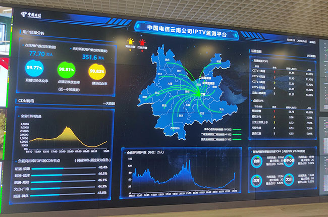 中国电信云南公司IPTV监测平台。