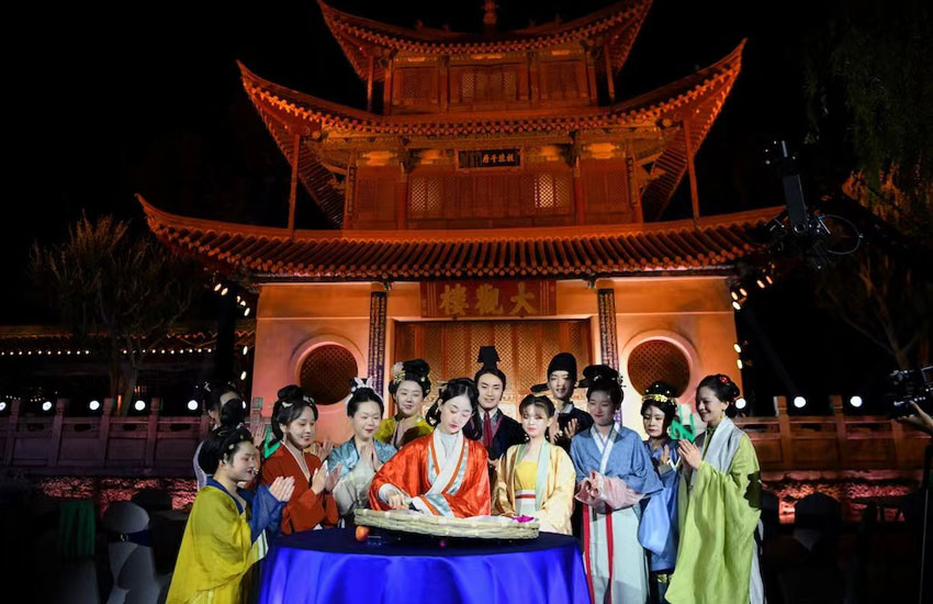 中国云南昆明会场品中秋美食。主办方供图