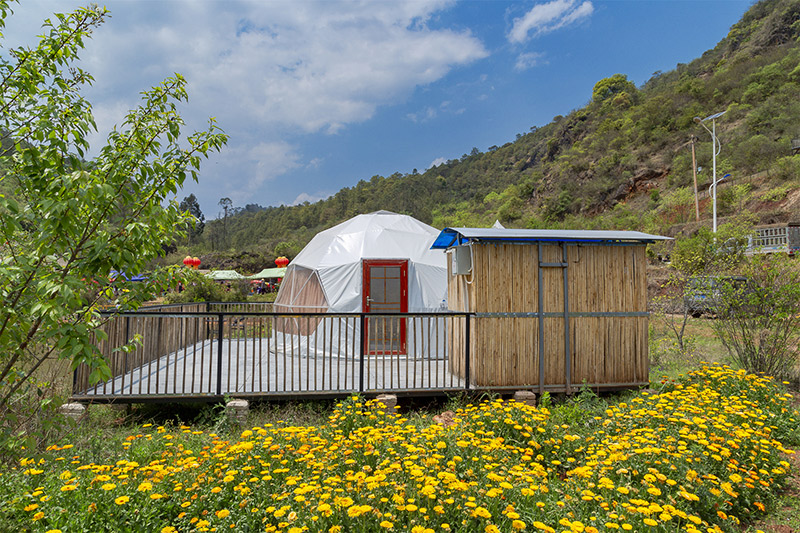 施甸县火星山帐篷营地。杜海生摄