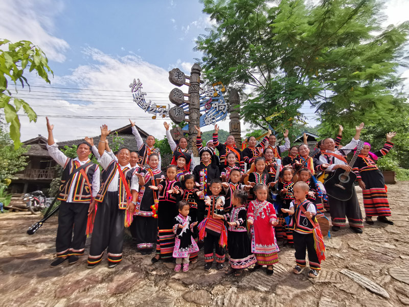 唱响快乐拉祜的地方--澜沧老达保村民小组。澜沧县融媒体中心供图