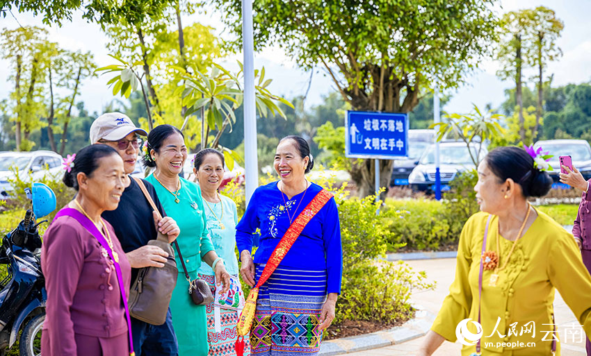 宛如春归的美景吸引了不少市民前来休闲、锻炼。人民网 刘怡摄