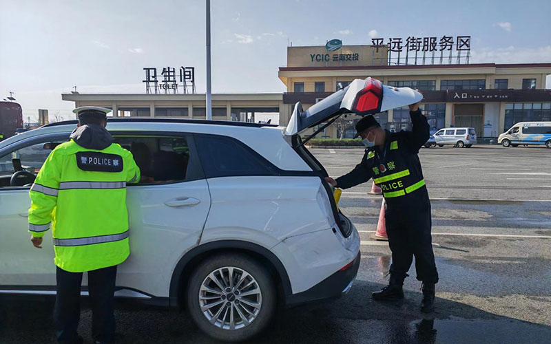 执法现场。