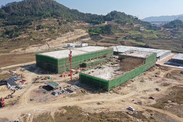 冷链物流园区综合项目建设现场。镇沅县融媒体中心供图