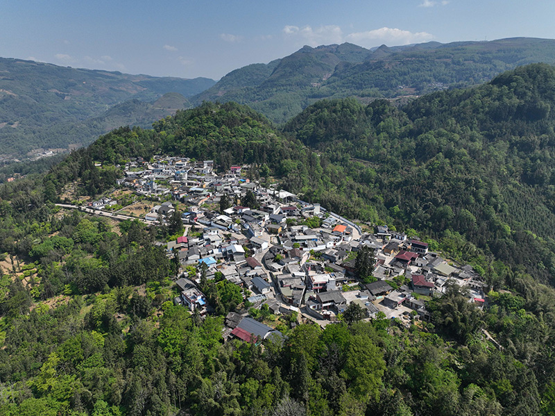 航拍白龍潭村