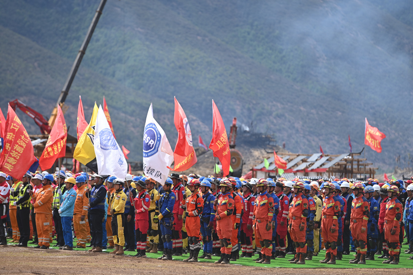 演習現場。雲南省消防救援總隊供圖