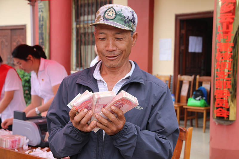 澜沧竹塘：竹塘这家合作社百万现金现场发放--冬季马铃薯喜变“金豆豆”。杨梓摄