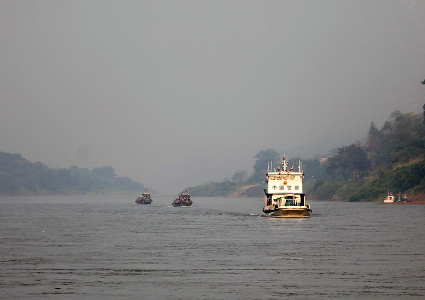 第129次中老緬泰湄公河聯合巡邏執法行動完成。雲南省公安廳新聞辦供圖