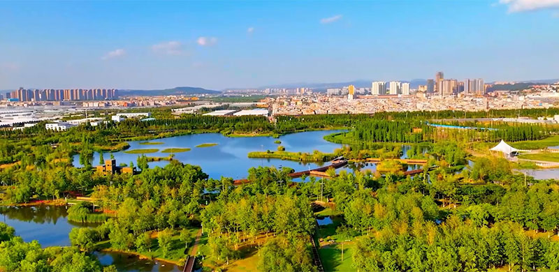 呈贡美景。昆明市园林绿化局供图