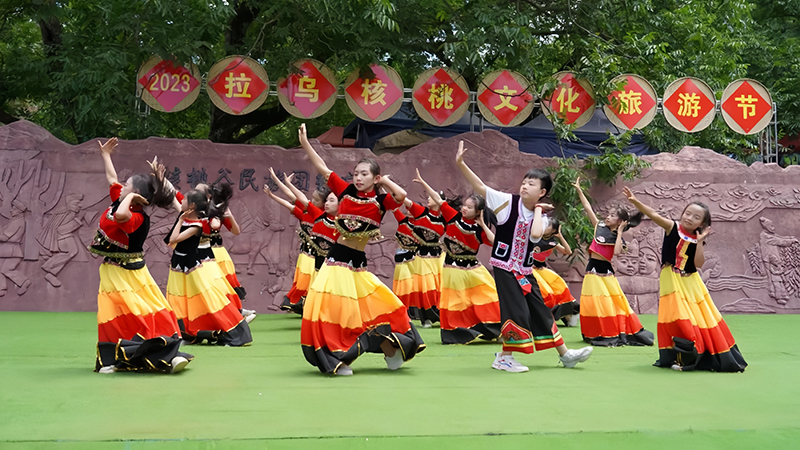 2023年拉乌核桃文化旅游节活动现场，宾川县融媒体中心供图。
