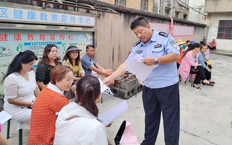 昆明市公安局五华分局黑林铺派出所推动普法强基提质增效。五华公安供图