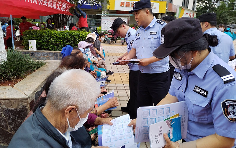 昆明市公安局五华分局黑林铺派出所推动普法强基提质增效。五华公安供图