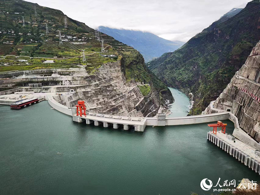 白鶴灘水電站。閆科任攝