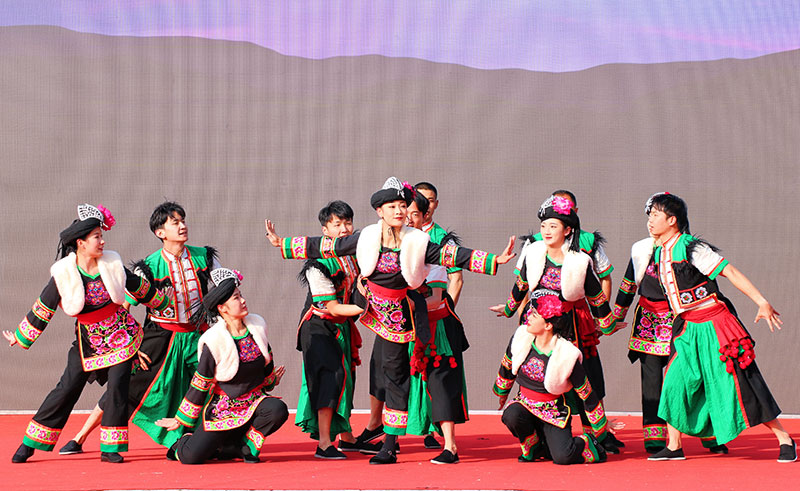开集仪式上的文艺表演。
