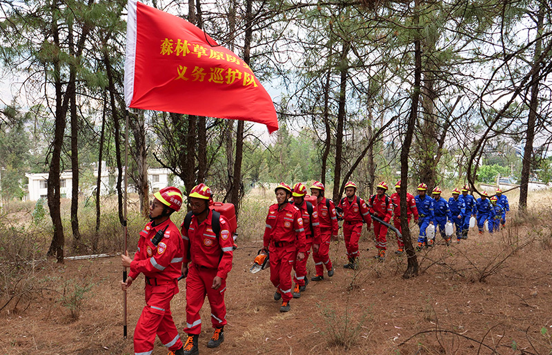 鶴慶某礦業公司的礦山救護隊承擔巡護山林任務
