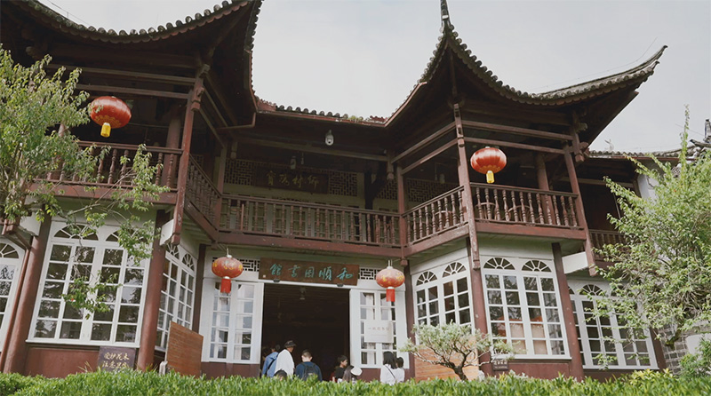 位於雲南騰沖和順古鎮裡的和順圖書館，也是當地著名旅游景點之一。 騰沖市委宣傳部供圖