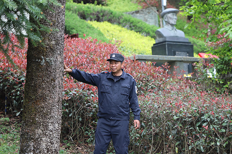 曾任善洲林场森林派出所所长的杨绍红。保山市公安局供图