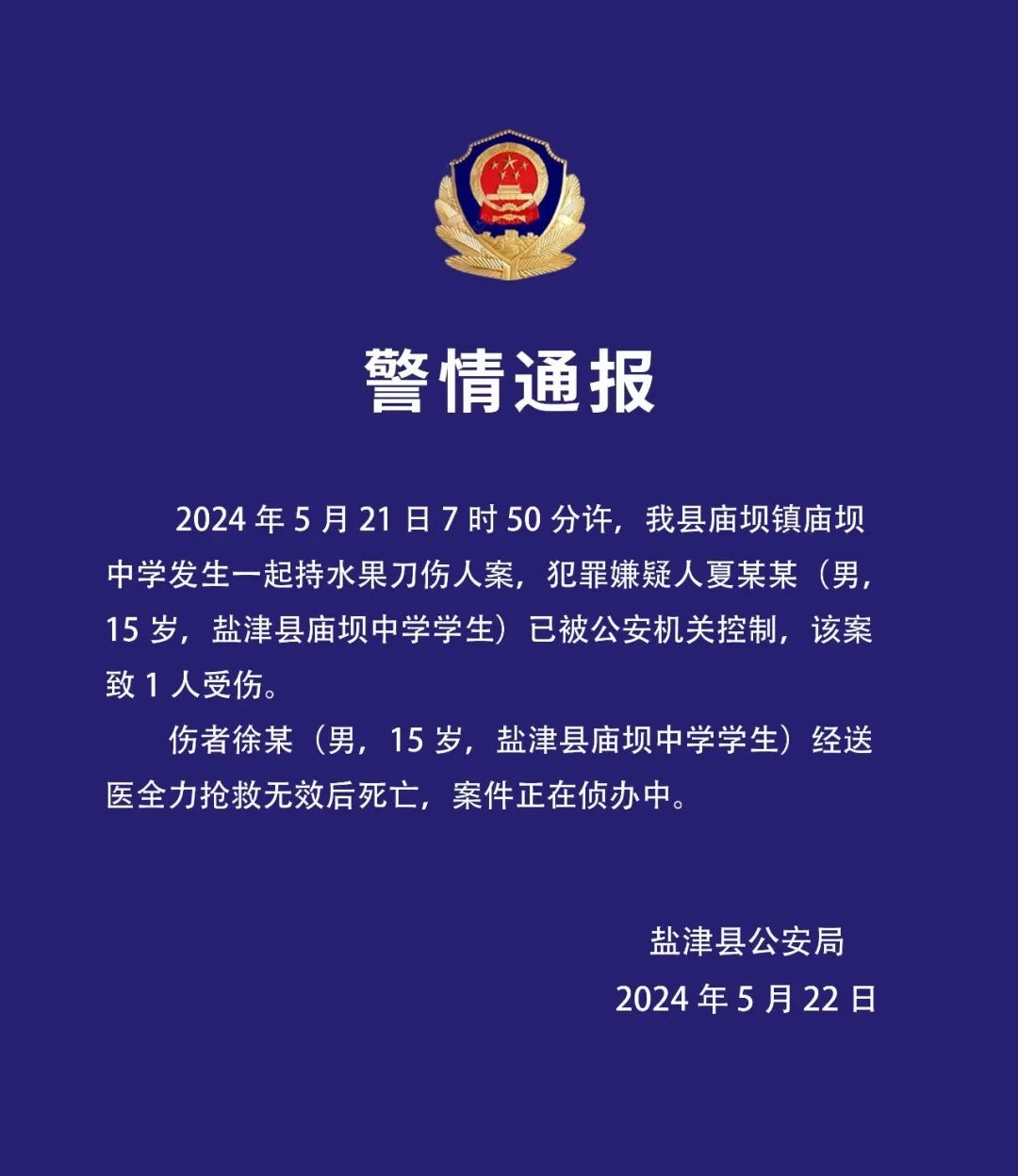 通报。盐津县融媒体中心供图