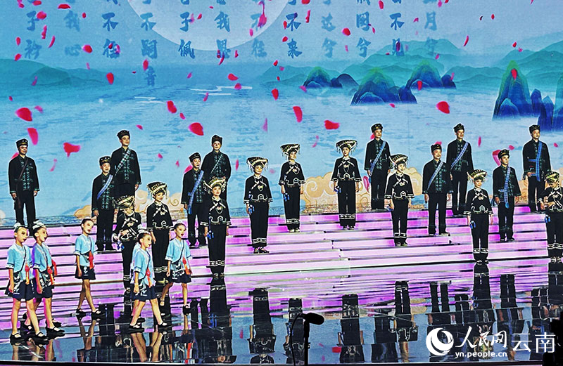 第五届澜湄视听周开幕式情景表演。人民网记者 刘怡摄 