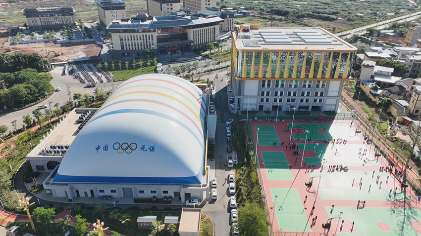 元谋县全民健身中心。元谋县融媒体中心供图