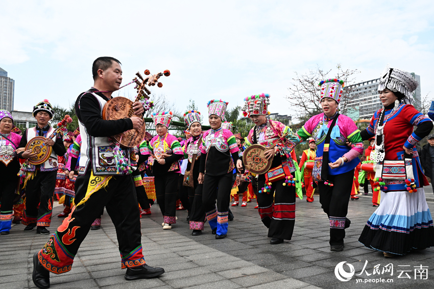 1月29日，大年初一，雲南省文山市舉行傳統民俗表演。熊平祥攝