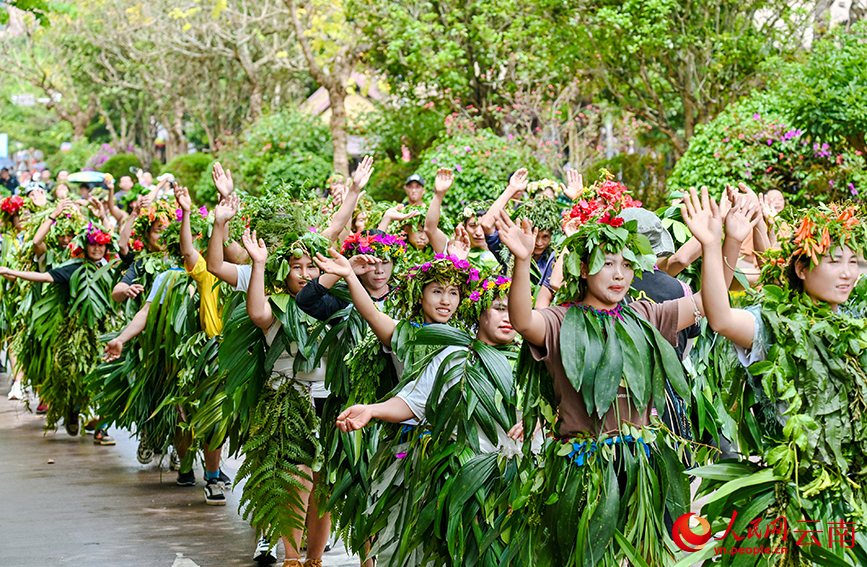 “拍了萌”活動現場。 西盟縣融媒體中心供圖       
