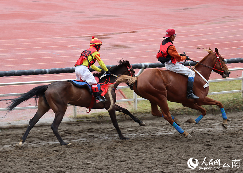 2025迪慶·香格裡拉賽馬會比賽現場3。此裡隻瑪攝