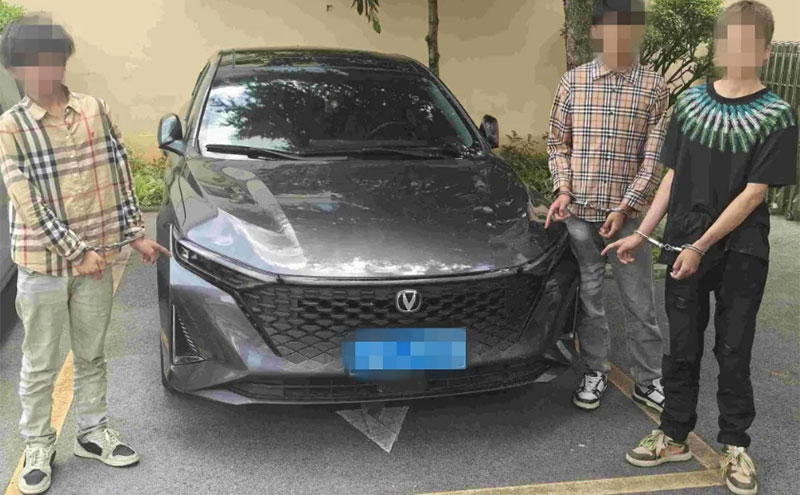 犯罪嫌疑人指認現場。