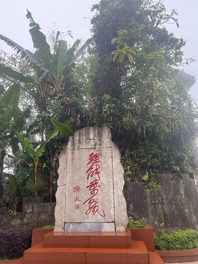 孫毅將軍題寫的“理解萬歲”。斯雄 攝