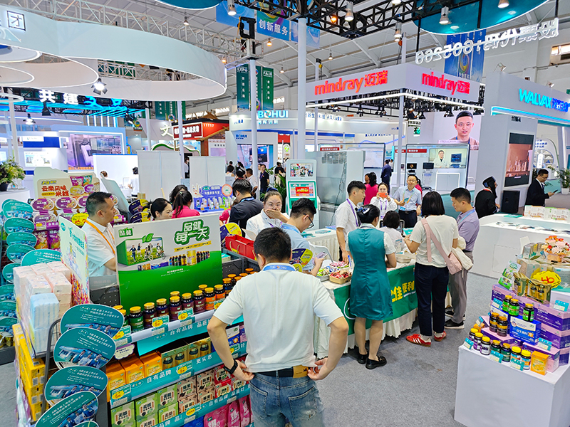 健之佳展区一角。健之佳供图