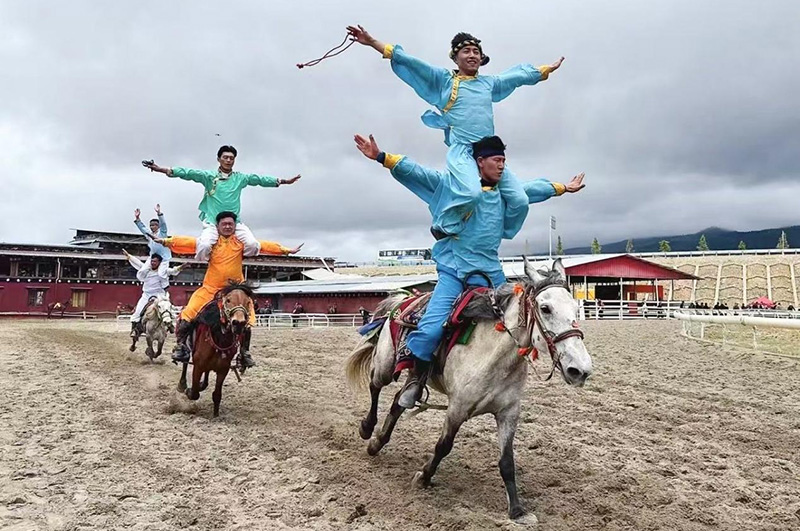 迪庆端午赛马节。