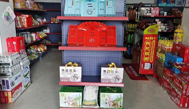 农特产品展示。张雨欣摄