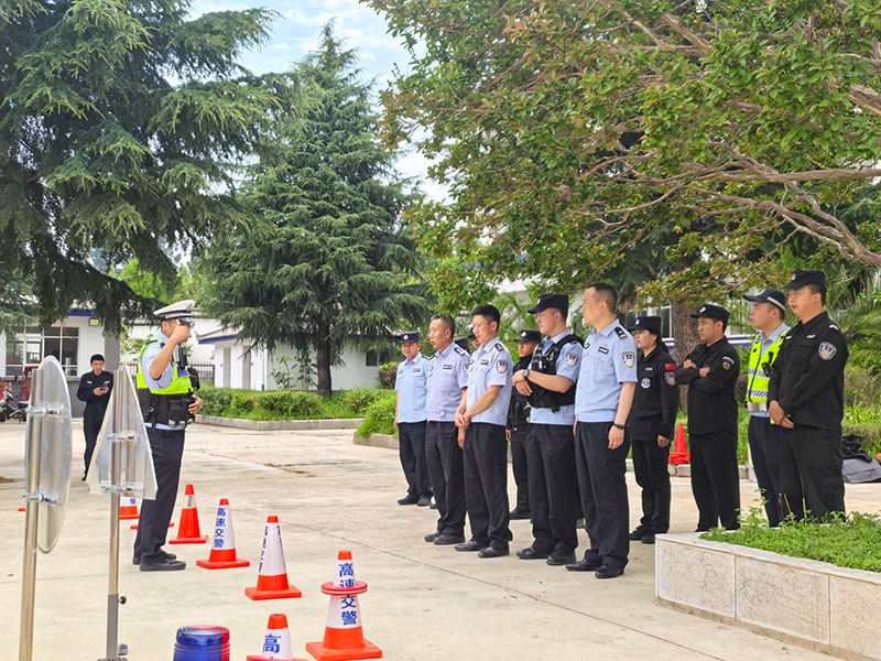 实战培训送教活动现场。