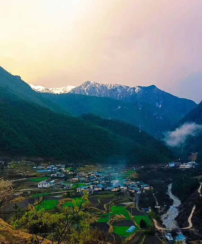 尼汝村风光。