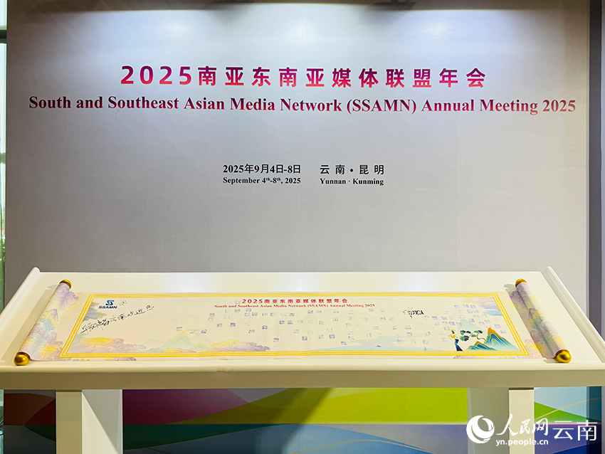 2025南亚东南亚媒体联盟年会现场。人民网记者 蔡树菁摄