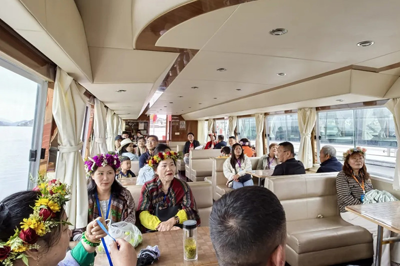 洱海水上公交临时专线。