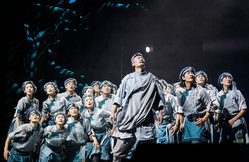 民族歌舞劇《千年回響》演出現場。主辦方供圖