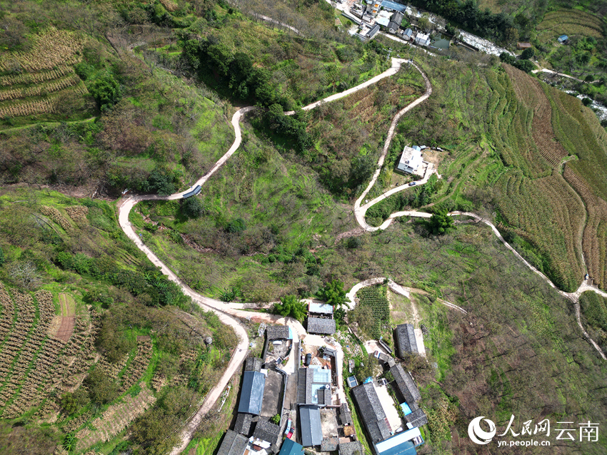圖為漾江鎮金盞村的農村公路。人民網記者 程浩攝