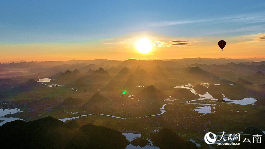 文山丘北普者黑景区风景如画。张伟鹏摄