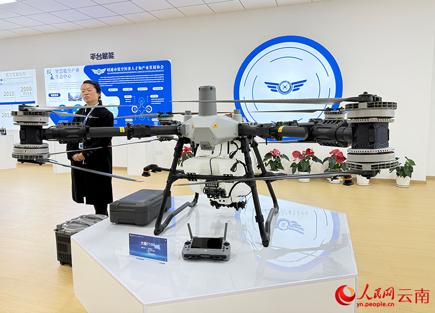 昭通市人力资源产创培融合园内低空经济领域相关公司。人民网记者 蔡树菁摄