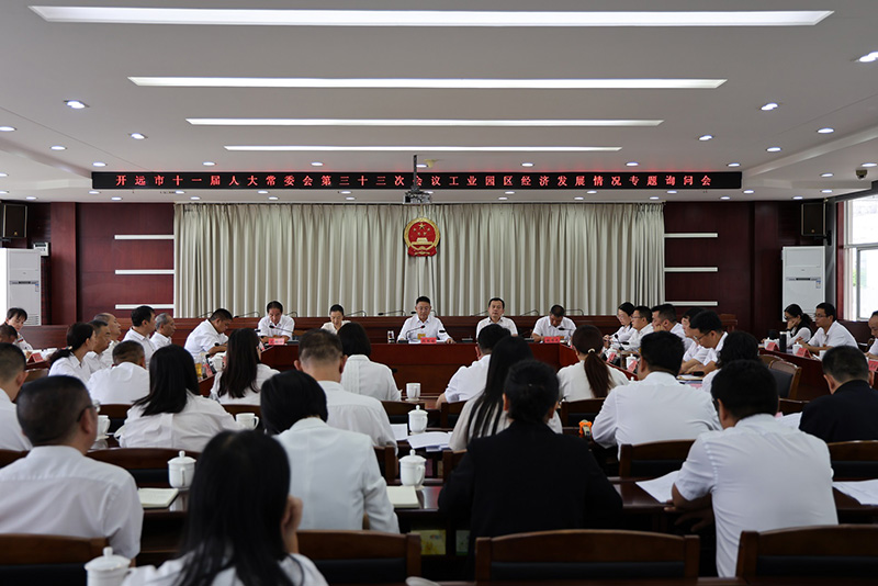 专题询问会议现场。邱美华摄
