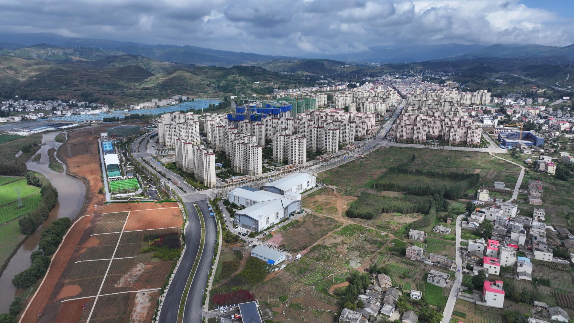 昭通市靖安镇易地搬迁安置区。昭通市委宣传部供图