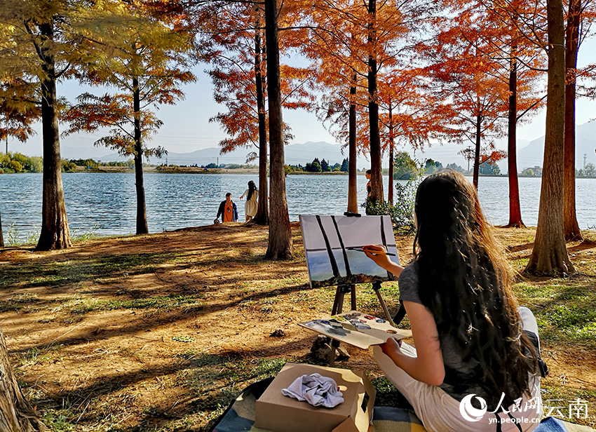 丽江中济海公园风景如画。和俭摄